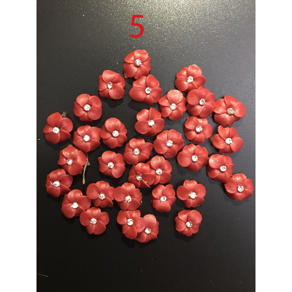 Hoa bột trang trí móng Nail mẫu 1-6