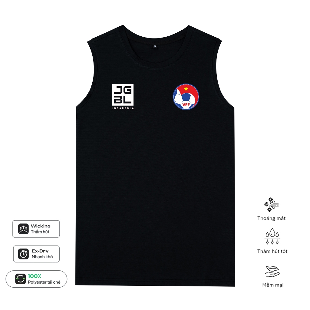 Áo Tanktop CLB Bóng Đá VFF SlimFit Ôm Body Tập Gym Thể Thao Thun Lỗ Kim Ba Lỗ 4 Chiều