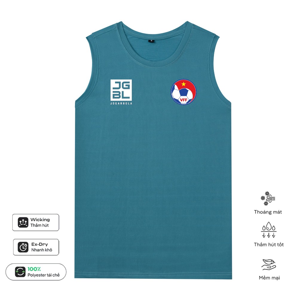 Áo Tanktop CLB Bóng Đá VFF SlimFit Ôm Body Tập Gym Thể Thao Thun Lỗ Kim Ba Lỗ 4 Chiều