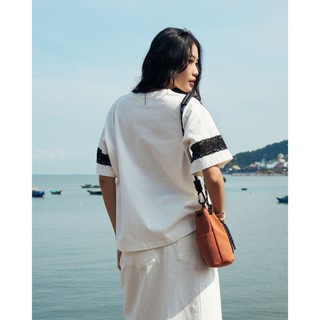 Áo Thun Nữ Hình In Ren Trang Trí Form Loose - Routine 10S25TSSW020