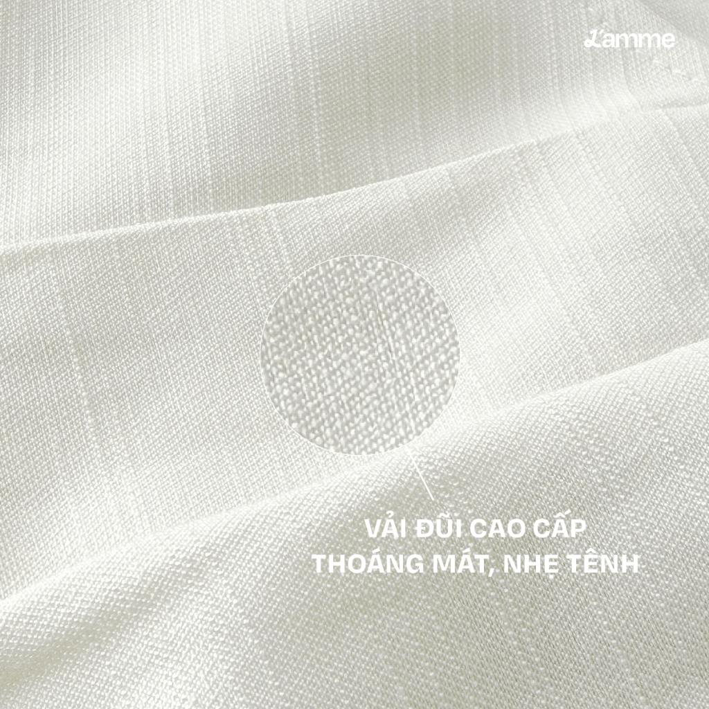 Quần short đũi cạp chun dây rút Uni Short quần đùi bầu vải đũi, dáng suông rộng, mát lạnh  BY L'AMM