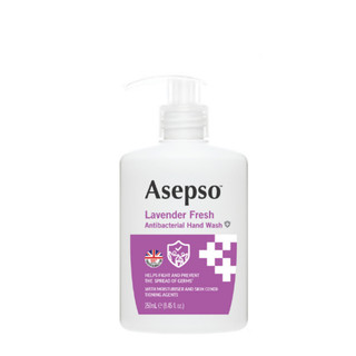 Nước Rửa Tay Kháng Khuẩn ASEPSO Hương Lavender 250ml - Dịu Nhẹ, Giữ Ẩm Không Khô Da