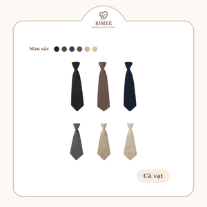 Cà Vạt Cho Bé Trai KIMEE KIDS Cà Vạt Thắt Sẵn Cho Bé Trai Lịch Lãm 1-10 Tuổi Đi Tiệc Đi Học Phong Cách Hàn Quốc