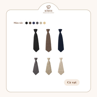 Cà Vạt Cho Bé Trai KIMEE KIDS Cà Vạt Thắt Sẵn Cho Bé Trai Lịch Lãm 1-10 Tuổi Đi Tiệc Đi Học Phong Cách Hàn Quốc