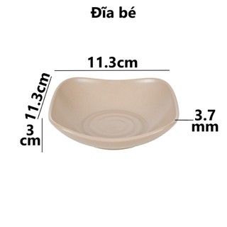 Đĩa vuông sâu, Đĩa nhựa vuông thái Việt Nhật - Đựng đồ ăn, bánh kẹo, hàng quán, buffet - 1250/1258/1259