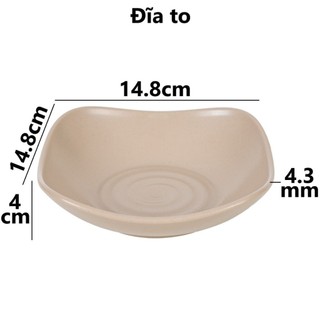 Đĩa vuông sâu, Đĩa nhựa vuông thái Việt Nhật - Đựng đồ ăn, bánh kẹo, hàng quán, buffet - 1250/1258/1259