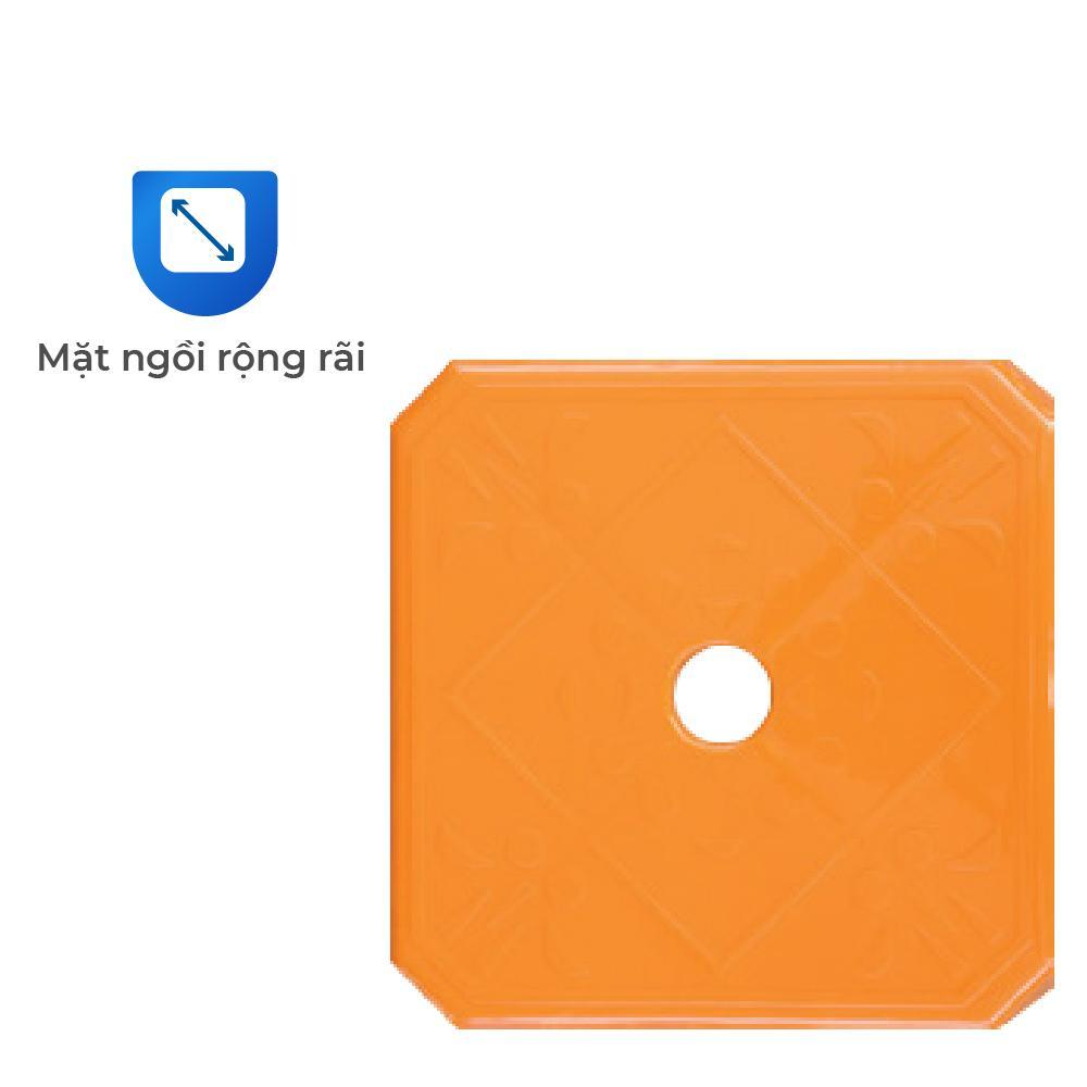 Ghế nhựa cao QUI PHÚC, mặt vuông bông, combo 4,6,10 ghế, an toàn, tiện lợi, chắc chắn, chống trượt