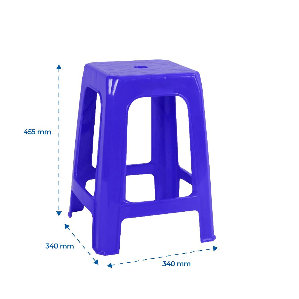 Ghế nhựa cao QUI PHÚC, mặt vuông bông, combo 4,6,10 ghế, an toàn, tiện lợi, chắc chắn, chống trượt