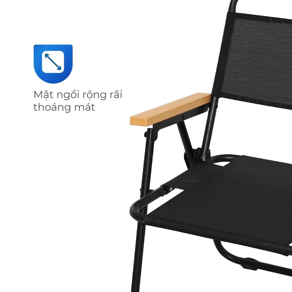 Ghế cà phê QUI PHÚC, thép sơn tĩnh điện, chắc chắn, chịu lực tốt, lưng lưới thoáng khí, thoải mái, gấp gọn linh hoạt