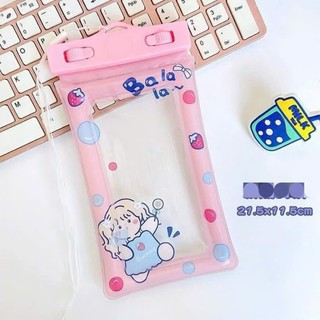 TÚI ĐIỆN THOẠI CHỐNG NƯỚC PHAO NỔI COMBO 3 HOẠT HÌNH CUTE – BAO CHỐNG NƯỚC CẢM ỨNG, ĐI BIỂN HỒ BƠI
