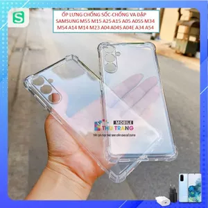 Ốp chống sốc trong suốt Samsung M55 M15 A25 A15 A05 A05S M34 M54 A14 M14 M23 A04 A04S A04E A34 A54