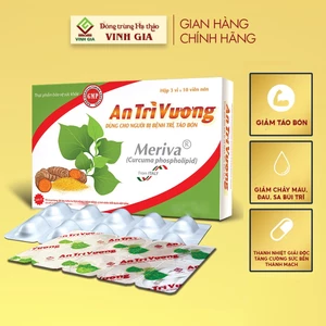 Viên uống An Trĩ Vương hỗ trợ Cải Thiện Táo Bón, Bệnh Trĩ (Dùng được cho Phụ Nữ Mang Thai) hộp 30v