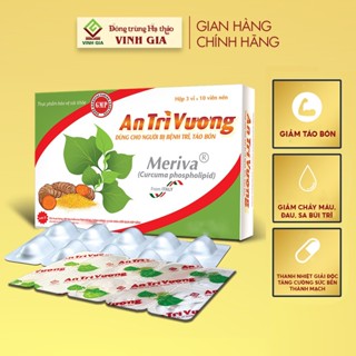 Viên uống An Trĩ Vương hỗ trợ Cải Thiện Táo Bón, Bệnh Trĩ (Dùng được cho Phụ Nữ Mang Thai) hộp 30v