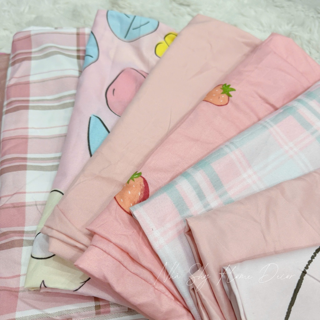 Vỏ Gối Ôm , Vỏ Gối Nằm Cotton Nhiều Màu  Ngẫu Nhiên Size 1mx35cm - Nhà Shy Home Decor