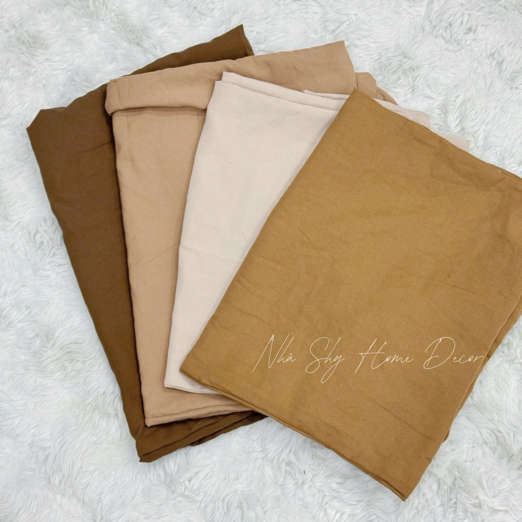Vỏ Gối Ôm , Vỏ Gối Nằm Cotton Nhiều Màu  Ngẫu Nhiên Size 1mx35cm - Nhà Shy Home Decor