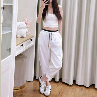 Quần Boomer ELEGANETE  Phối Cạp Dáng Lỡ Siêu Tôn Dáng, Siêu Sexxy Cuốn Hút Chất Liệu KAKI Gió Siêu Mát