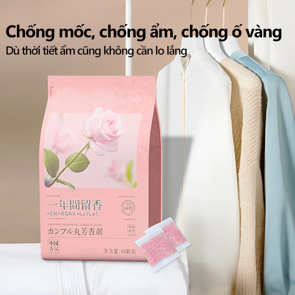 Túi thơm hút ẩm dùng cho tủ quần áo, chống côn trùng, ẩm mốc, khử mùi hôi，thơm，hút ẩm