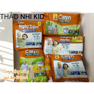 (có thêm quần xl-Live/Video 300k)tã bỉm dán/quần caryn ngày và đêm cho người già,mẹ sau sinh M/l10-M18-L18-ml18+2