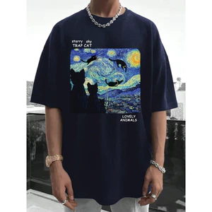 Áo Thun Van Gogh Form Rộng Chất Vải Cotton Dày Dặn Hàng Loại 1