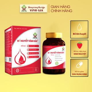 Viên uống Bổ Huyết Vinh Gia dùng cho Phụ Nữ Đau Bụng Kinh, Kinh Nguyệt Không Đều - hộp 30 viên