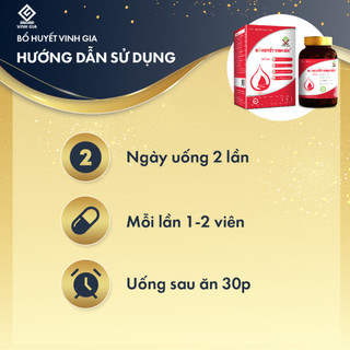 [MUA 01 TẶNG 01] Bổ Huyết Vinh Gia dùng cho Phụ Nữ Đau Bụng Kinh, Kinh Nguyệt Không Đều hộp 30V