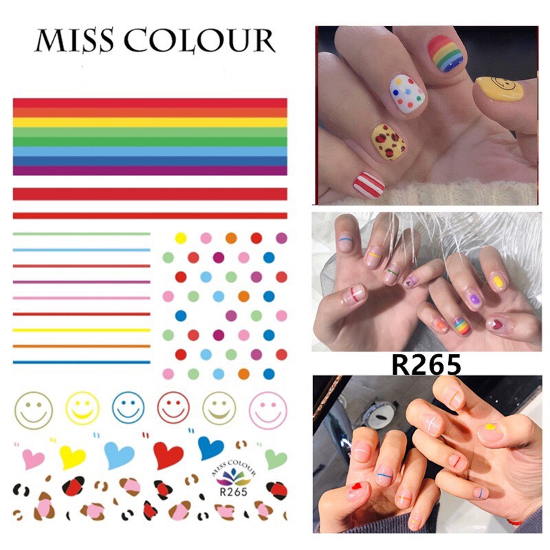 Sticker mẫu siêu KUTE trang trí móng