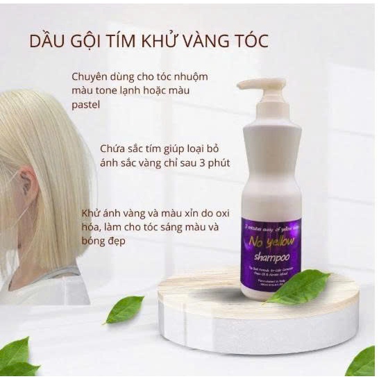 Dầu Gội Tím Khử Vàng Nhuộm Bạch Kim Delofilk | Made in Italy | 500ml