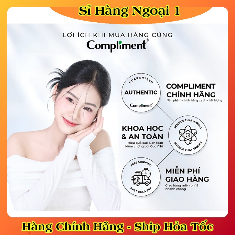 Tinh chất Dưỡng mi, lông mày Compliment 3in1 giúp mi dài, khỏe, giảm gãy rụng 12ml của Nga