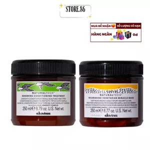 Ủ xả Davines Naturaltech Renewing Conditioner, Naturaltech Nourishing Vegetarian Miracle Mask 250ml