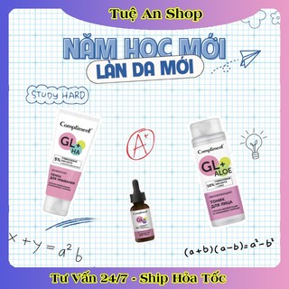 Trọn bộ Compliment 5% Glycolic Acid làm sạch và dưỡng sáng da, làm da căng bóng của Nga