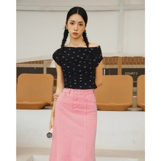 Áo thun OLV ôm sát lệnh vai Kaede 2 kiểu mặc thanh lịch trẻ trung