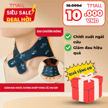 Sét 5 Miếng Dán Chườm Nóng Cổ Kj WoMu WM-1467 - Giảm Đau Cổ Vai Gáy, Tinh Chất Ngải Cứu & Thảo Dược