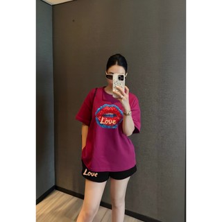 Set ( Áo Thun Hồng Sen + Quần Đùi ) Áo Phông Nữ Chepol UNISEX, Cổ Tròn, Tay Ngắn, Chất Cotton Co Dãn 2 Chiều CP_11034