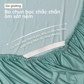 Ga giường LỤA TENCEL 60S 1M 1M2 1M4 nhiều họa tiết Hân Võ cao cấp, chất liệu mát mịn