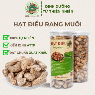Hạt điều rang muối 500g PH Healthy Food - hạt điều rang muối còn vỏ lụa to đều size thơm ngon, ròn rụm