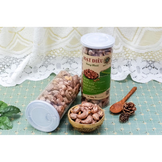 Hạt điều rang muối 500g PH Healthy Food - hạt điều rang muối còn vỏ lụa to đều size thơm ngon, ròn rụm