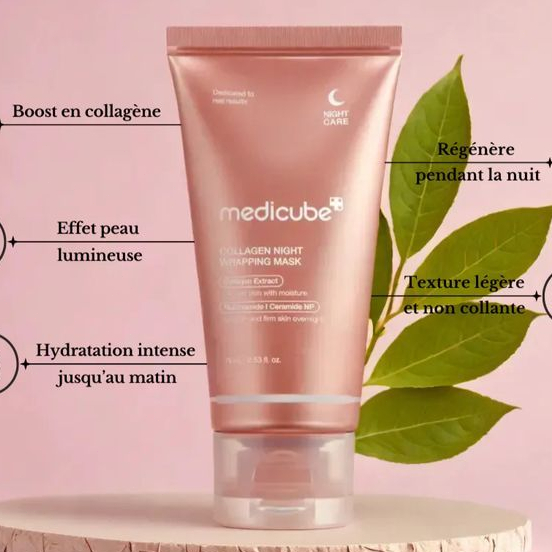 Mặt Nạ Ngủ Dạng Lột Medicube 75ml/Collagen Night Wrapping Peel Off Facial Mask