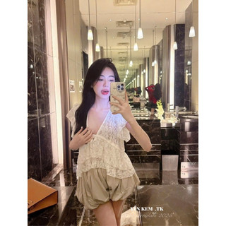 Áo ren bèo siêu xinh dễ phối đồ 💯💝đi CHƠI, đi LÀM ,đi du lịch sang chảnh, xinh XINH đẹp tuyệt vời !!😘