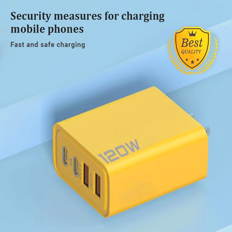 Bộ sạc nhanh PD 120W USB Type C,Củ sạc nhanh 3.1A 4 cổng,Bộ chuyển đổi 3.0 cho điện thoại,samsung