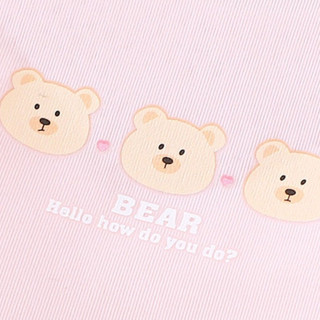 Áo lót bé gái chất su mềm mại êm ái thấm hút tốt họa tiết gấu BEAR xinh xắn dễ thương DEVARI B7122