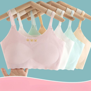 Áo lót bé gái chất su mềm mại êm ái thấm hút tốt họa tiết gấu BEAR xinh xắn dễ thương DEVARI B7122