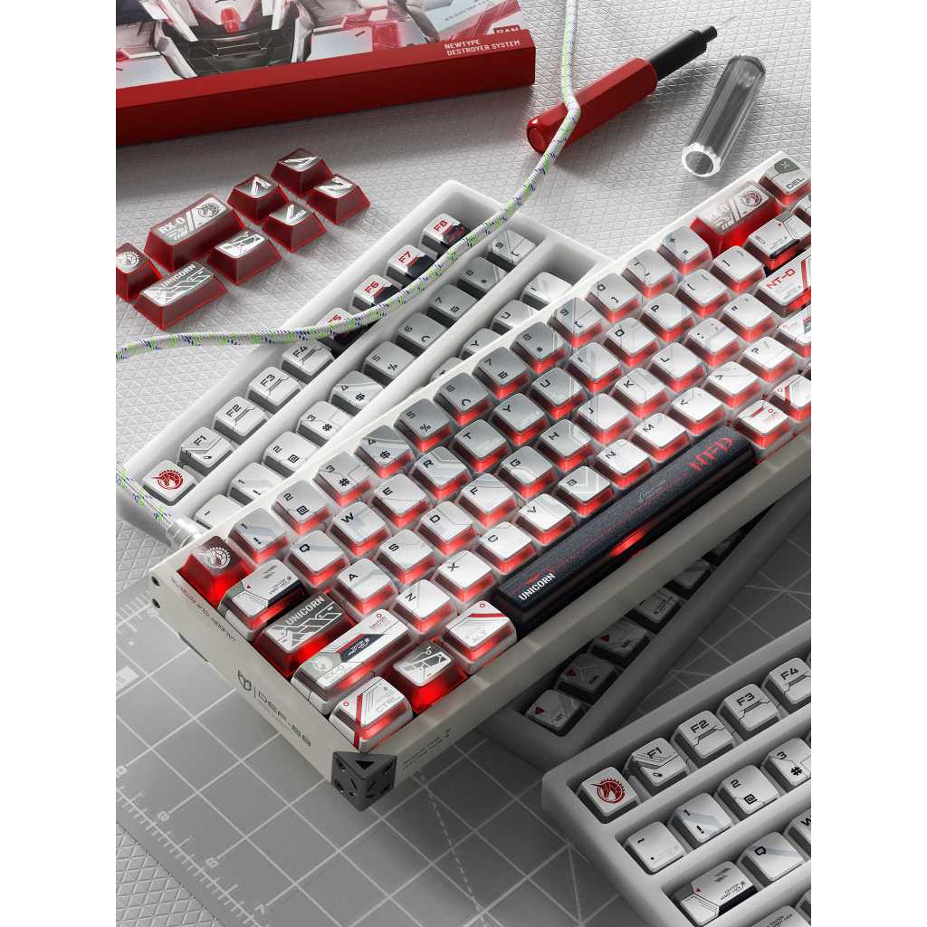 Keycap Piifox Unicorn Gundam | Nuclear Power | Xuyên Led | Nhựa PBT | BigBuy360 - bigbuy360.vn
