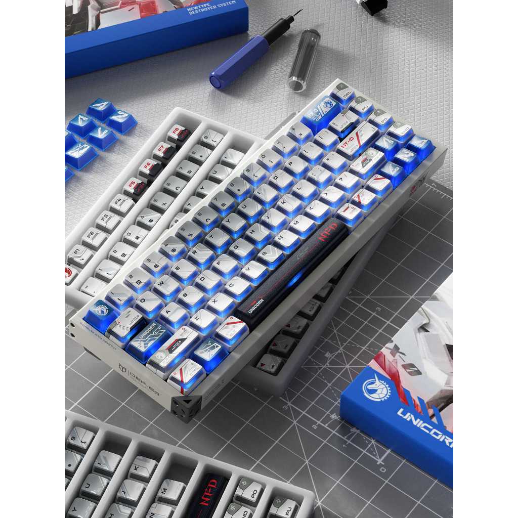Keycap Piifox Unicorn Gundam | Nuclear Power | Xuyên Led | Nhựa PBT | BigBuy360 - bigbuy360.vn