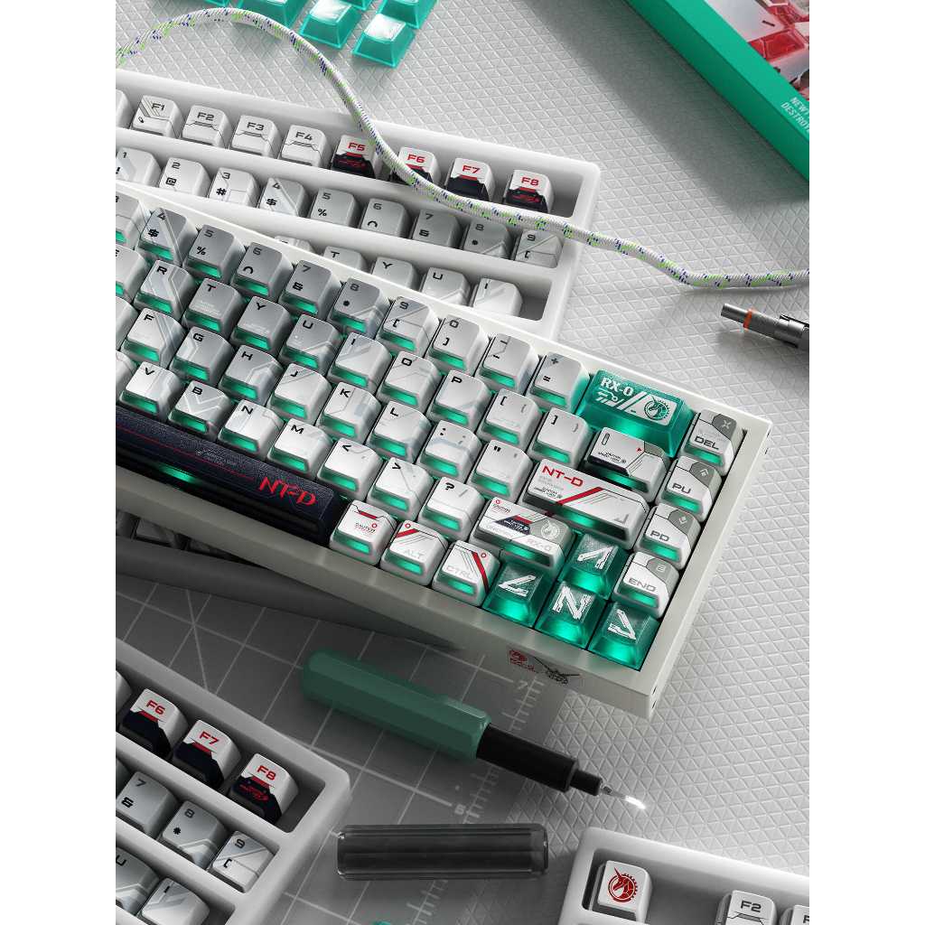 Keycap Piifox Unicorn Gundam | Nuclear Power | Xuyên Led | Nhựa PBT | BigBuy360 - bigbuy360.vn