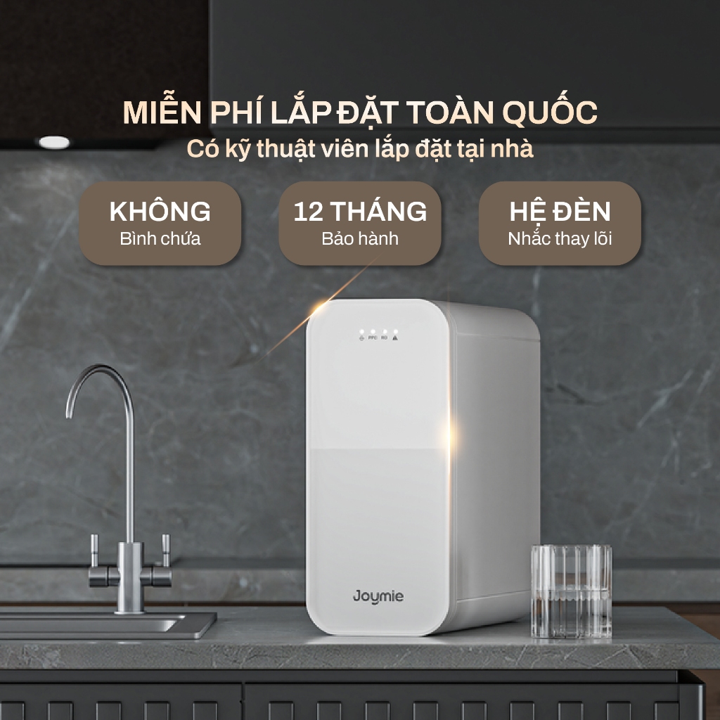 Máy lọc nước âm tủ bếp công suất lớn Joymie JM1000G, Máy lọc nước RO