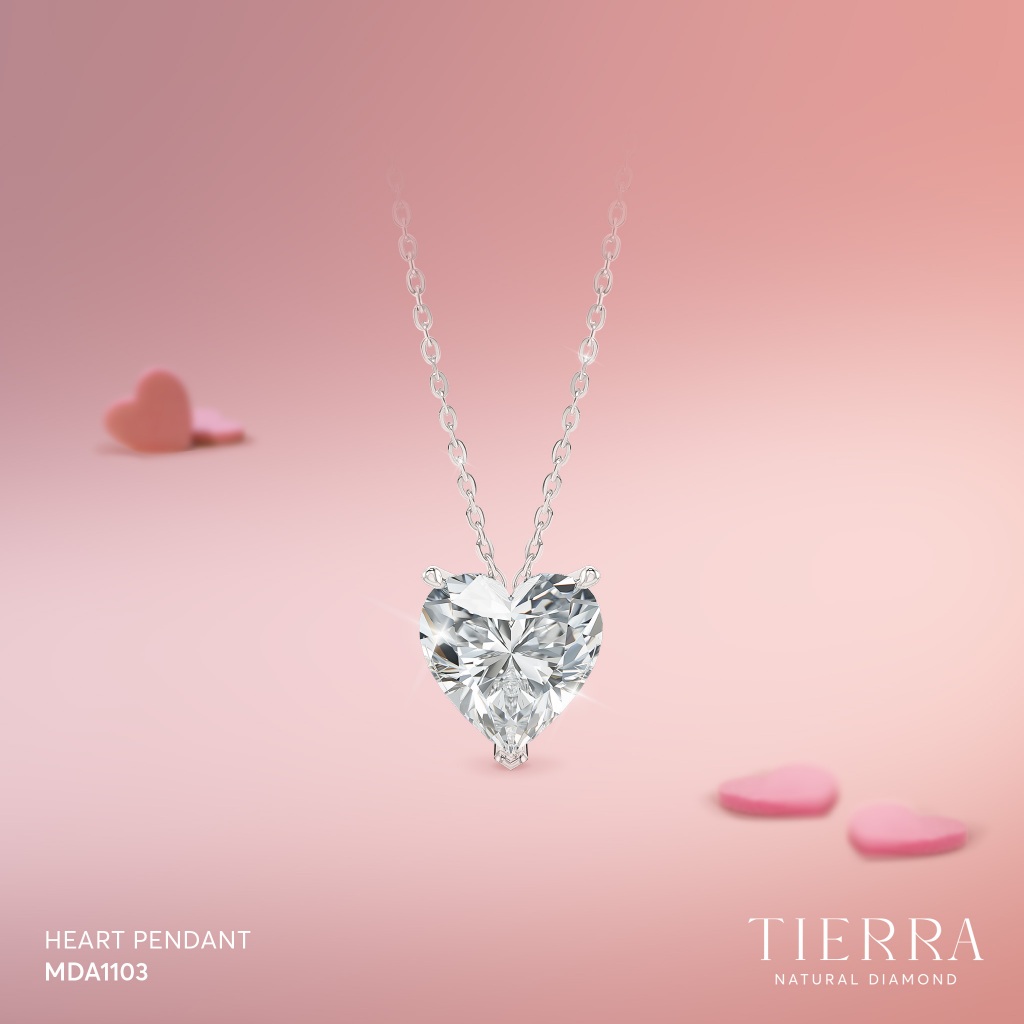 [CHAT TRƯỚC KHI ĐẶT] Mặt Dây Chuyền Tierra Heart Pendant MDA1103 Vàng 14K/ 18K, Đính Đá CZ Trái Tim 5.4mm