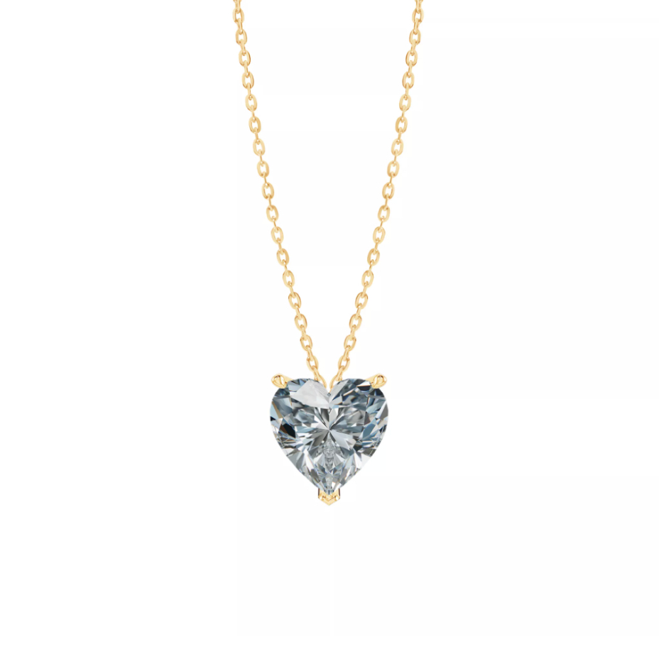 [CHAT TRƯỚC KHI ĐẶT] Mặt Dây Chuyền Tierra Heart Pendant MDA1103 Vàng 14K/ 18K, Đính Đá CZ Trái Tim 5.4mm