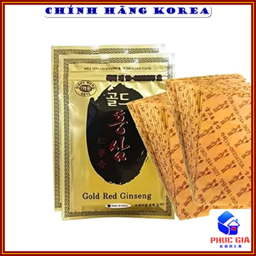 Cao dán hồng sâm hàn quốc Black ginseng, gói 20 miếng - Chăm sóc chấn thương, giảm đau nhức