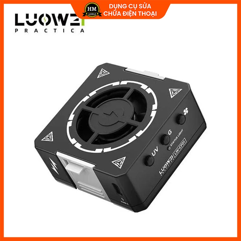 Đèn chiếu tia UV 2 trong 1 LUOWEI LW-CF01 làm mát, sấy khô keo UV, tích hợp đèn soi bụi sửa chữa điện tử