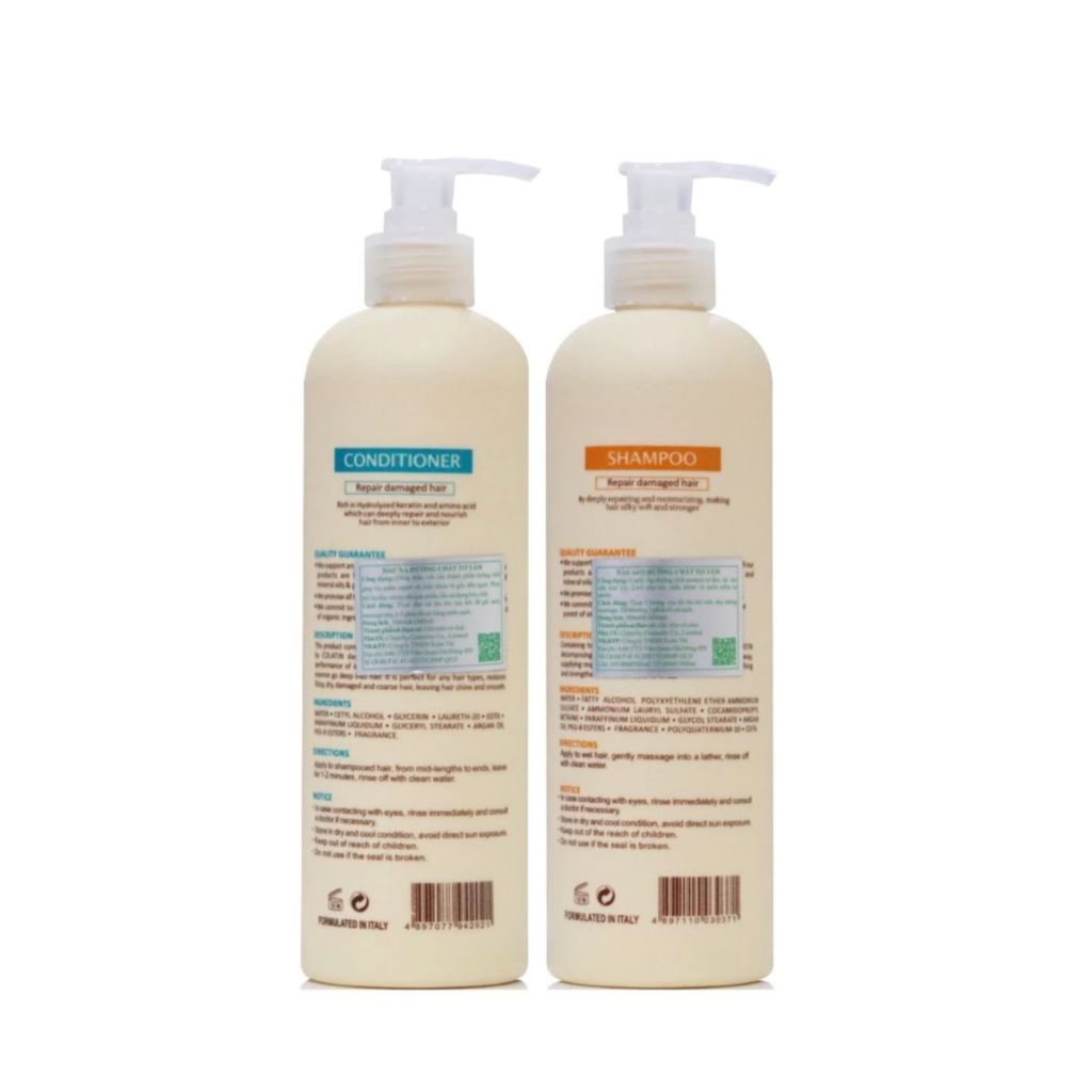Combo dầu gội COLATIN  size: 500ml -1000ml hỗ trợ giúp tóc mềm mại mượt mà giảm gãy rụng, giảm gàu